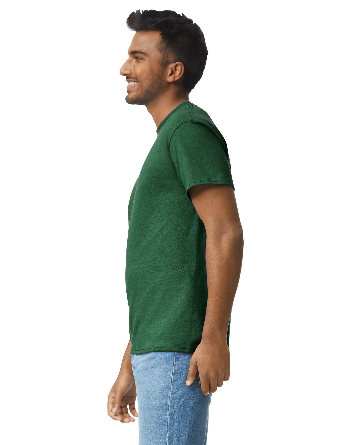 Gildan Premium Dark Green Pure Cotton T-Shirt