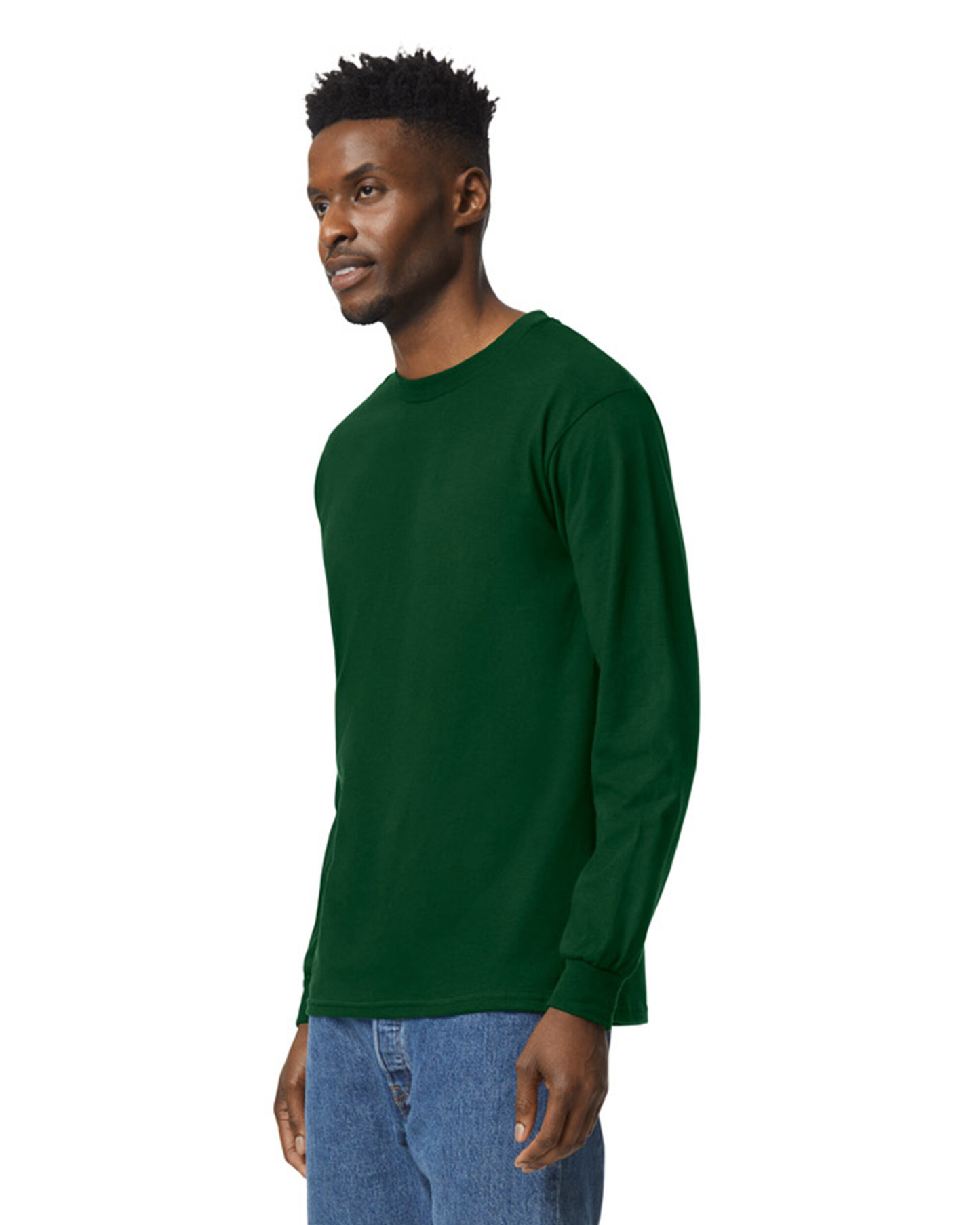 Gildan Premium Dark Green Pure Cotton T-Shirt