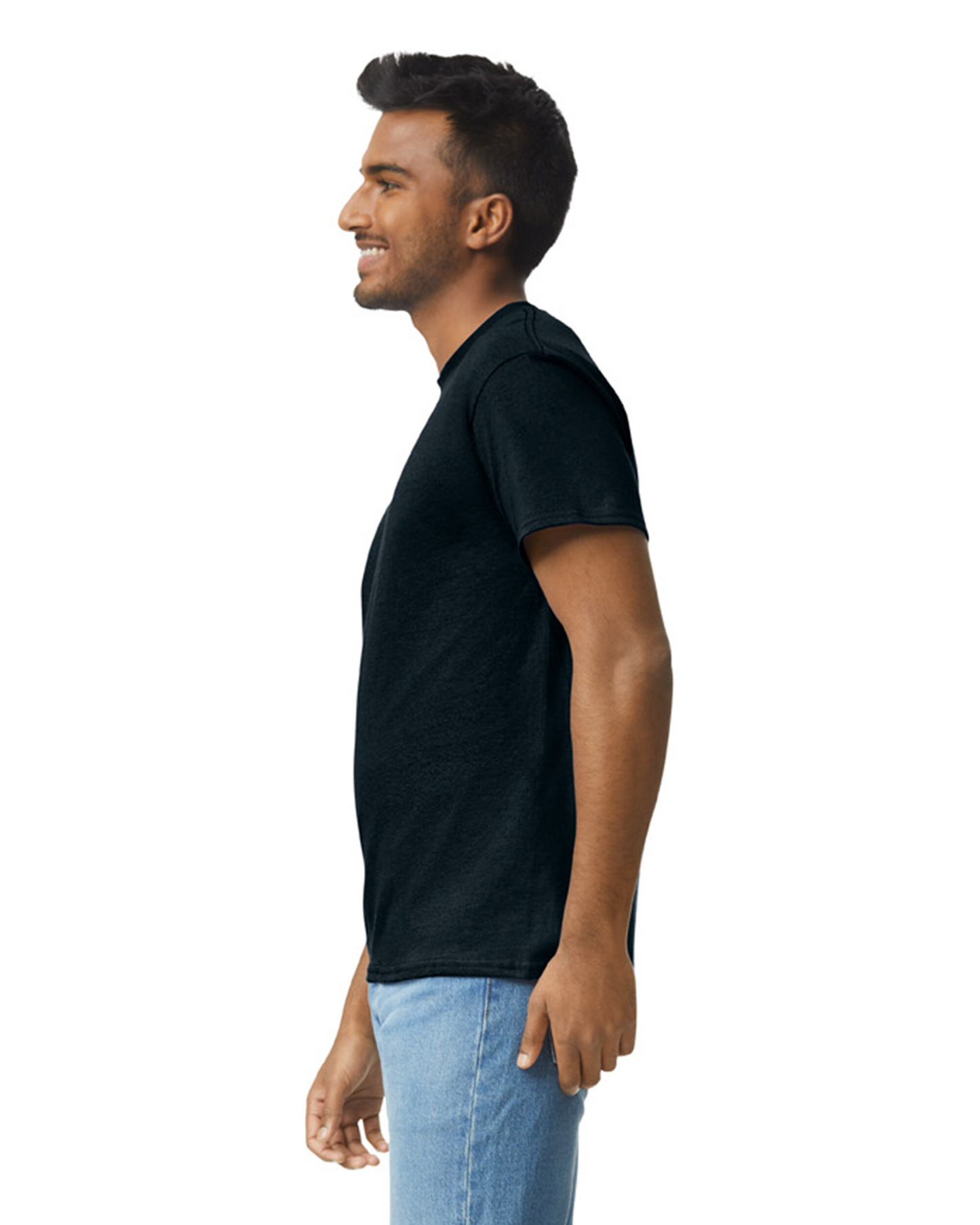 Gildan Premium Black Pure Cotton T-Shirt