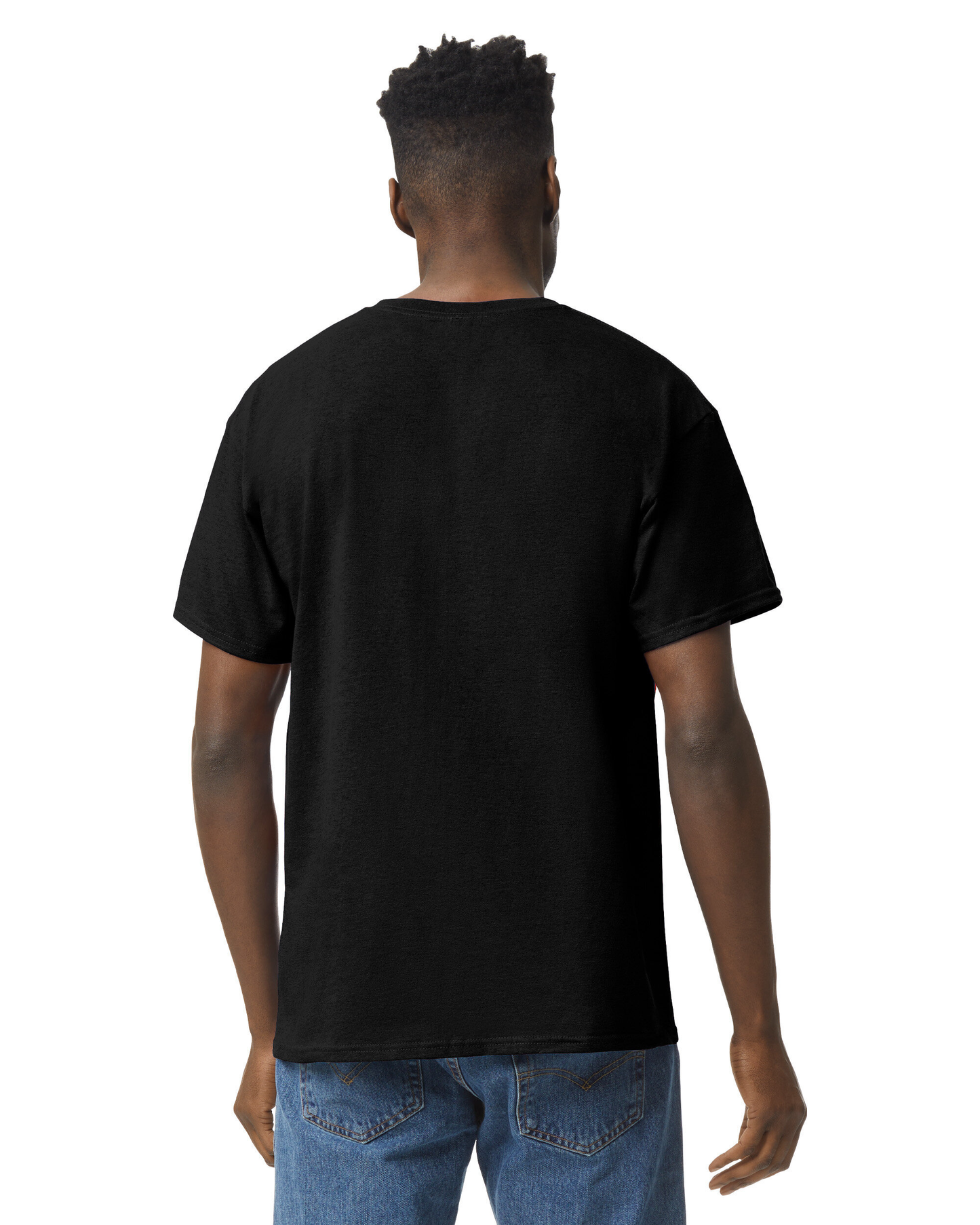 Gildan Premium Black Pure Cotton T-Shirt