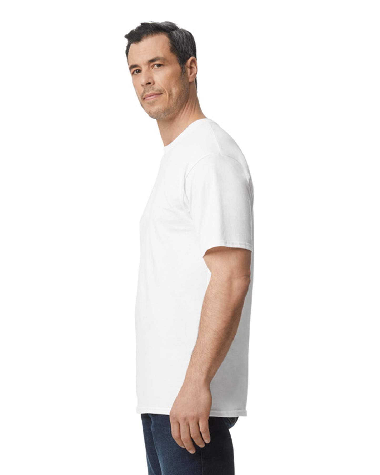 Gildan Premium Pure Cotton  White T-Shirt