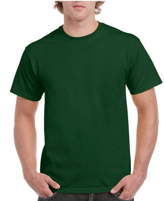 Gildan Premium Dark Green Cotton T-Shirt